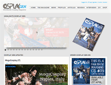 Tablet Screenshot of cosplaygen.com